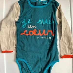 DPAM French Script baby boys bodysuit Size 23m